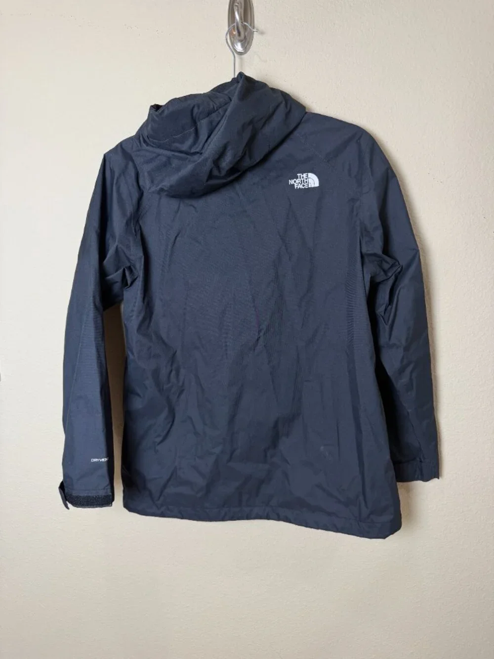 The North Face Girls' Triclimate Jacket Black Grey & Hot Pink Size XL